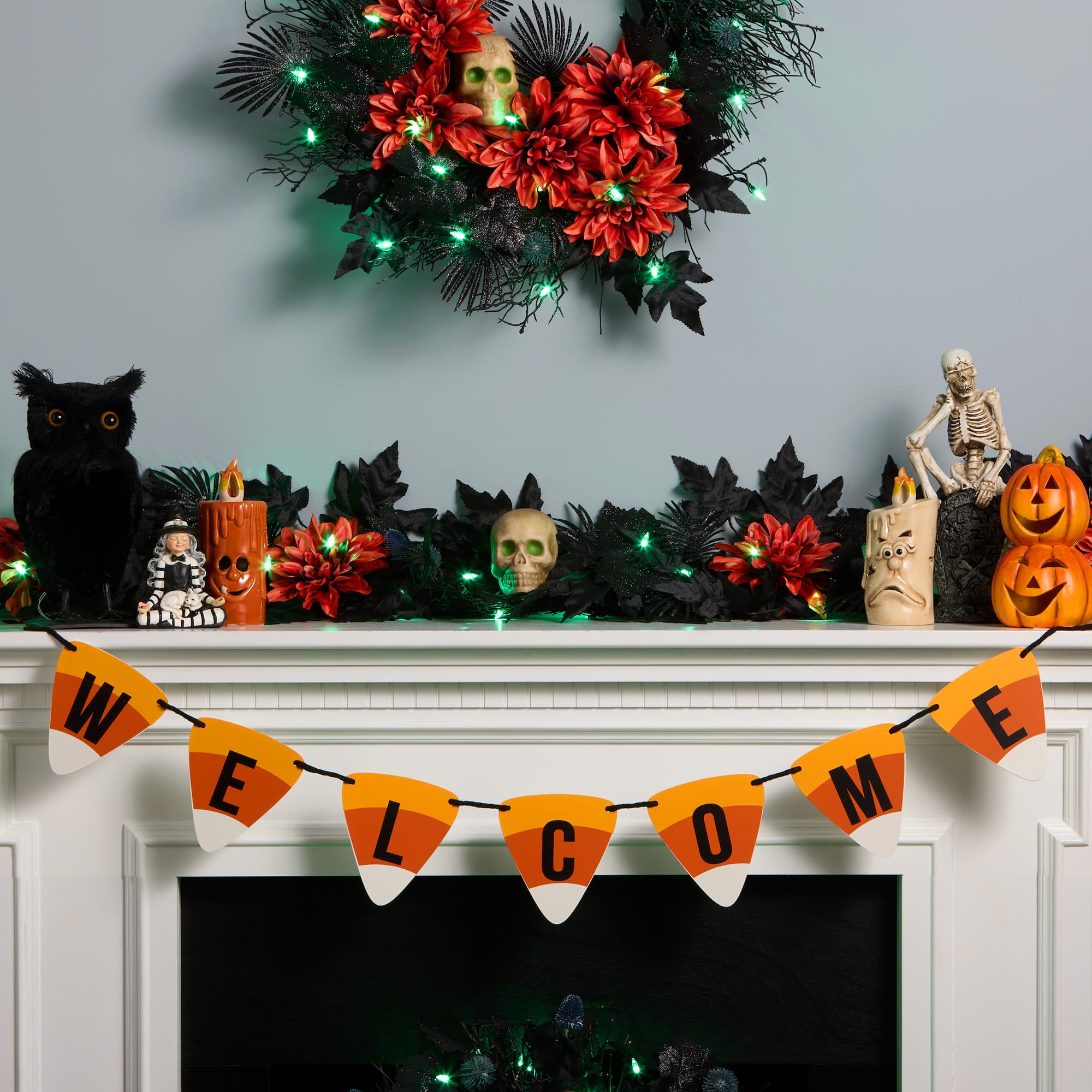 31" Candy Corn Welcome Banner